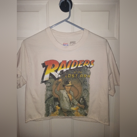 Disney Tops - Disney parks Raiders of the Lost Ark Indiana Jones T-Shirt size Medium Crop Top